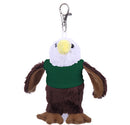 Soft Plush Eagle Keychain with Tee green