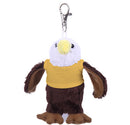 Soft Plush Eagle Keychain with Tee yellow