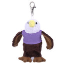 Soft Plush Eagle Keychain with Tee lavendar
