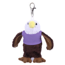 Soft Plush Eagle Keychain with Tee lavendar