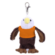 Soft Plush Eagle Keychain with Tee dark orange