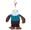 Soft Plush Eagle Keychain with Tee turquoise