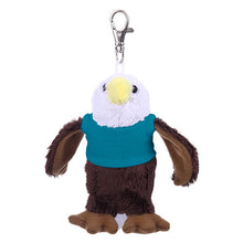 Soft Plush Eagle Keychain with Tee turquoise