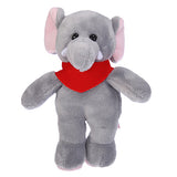 Soft Plush Stuffed Elephant with Bandana
