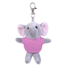 Soft Plush Elephant Keychain with Tee