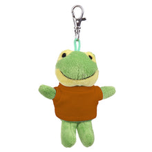 orange Soft Plush Frog Keychain with Tee