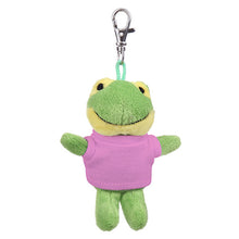 Soft Plush Frog Keychain with Pink Tee