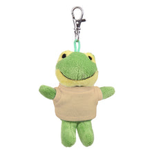 Soft Plush Frog Keychain with Cream Tee