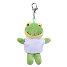 Soft Plush Frog Keychain with Violet Tee