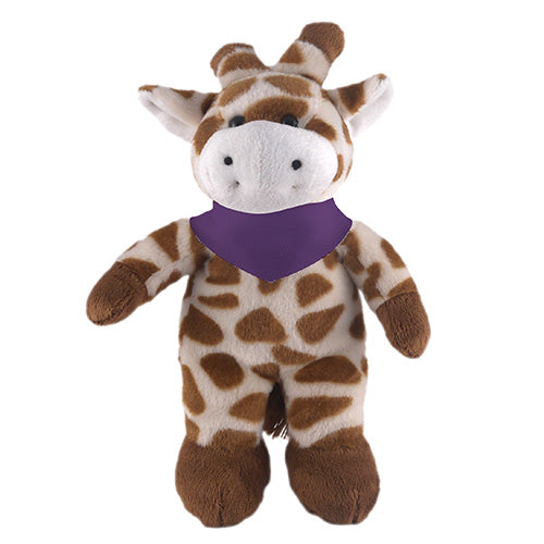 Soft Plush Stuffed Giraffe with Bandana - 0