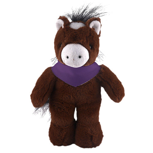 Soft Plush Stuffed Horse with Bandana - 0