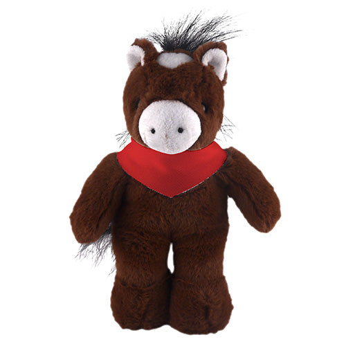 Soft Plush Stuffed Horse with Bandana