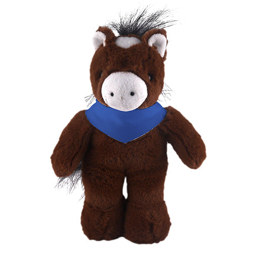 Soft Plush Stuffed Horse with Bandana