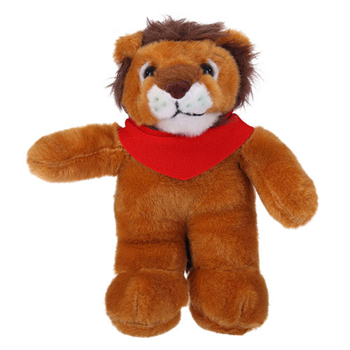 Soft Plush Stuffed Lion with Bandana