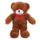 Soft Plush Stuffed Mocha Teddy Bear with Bandana-3