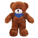 Soft Plush Stuffed Mocha Teddy Bear with Bandana-4