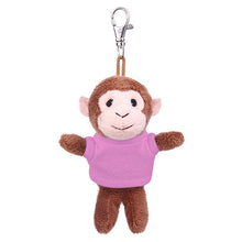 Soft Plush Monkey Keychain with Tee