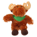 Soft Plush Stuffed Moose with Bandana-1