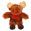 Soft Plush Stuffed Moose with Bandana-3