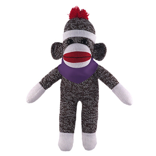 Orginal Sock Monkey plush purple