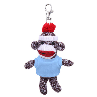 Black Monkey Keychain in Custom Tee 4"