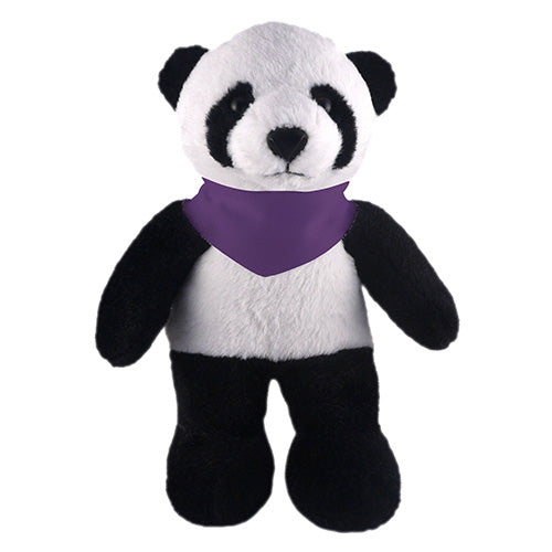 Soft Plush Stuffed Panda with Bandana - 0