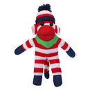 Patriotic Sock Monkey Plush with Bandana-1