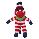 Patriotic Sock Monkey Plush with Bandana