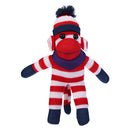 Patriotic Sock Monkey Plush with Bandana-2
