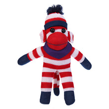 Patriotic Sock Monkey Plush with Bandana