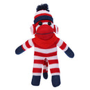 Patriotic Sock Monkey Plush with Bandana-3