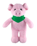 Soft Plush Stuffed Pig with Bandana-5