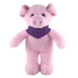 Soft Plush Stuffed Pig with Bandana