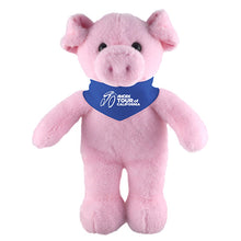 Soft Plush Stuffed Pig with Bandana