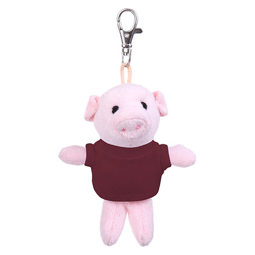 Pig Keychain with Tee 4"