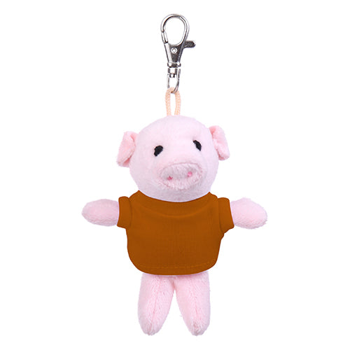 Pig Keychain with Tee 4"