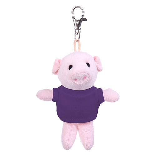 Pig Keychain with Tee 4"