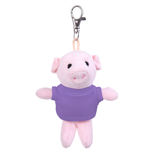 Pig Keychain with Tee 4"