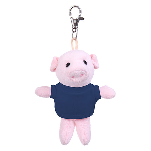 Pig Keychain with Tee 4"