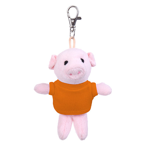 Pig Keychain with Tee 4"