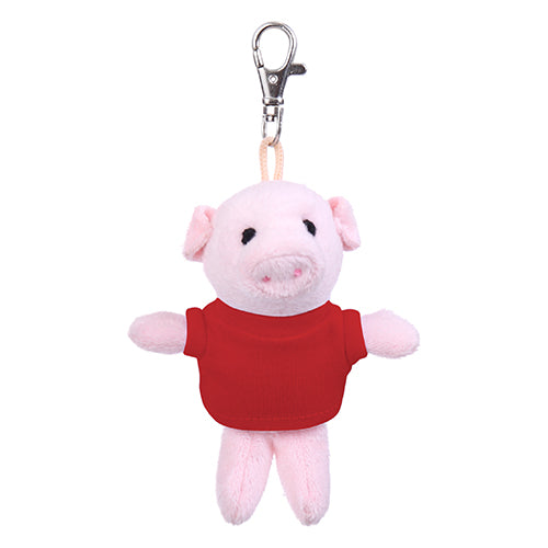 Pig Keychain with Tee 4"