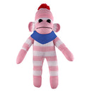 Pink Sock Monkey with Bandana-4