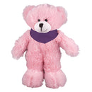 Soft Plush Stuffed Pink Teddy Bear with Bandana-1