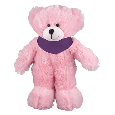 Pink Bear in Custom Bandana 8"