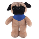 Soft Plush Stuffed Pug with Bandana-4