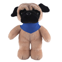 Soft Plush Stuffed Pug with Bandana