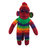 Rainbow Sock Monkey (Plush) with Bandana