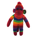 Rainbow Sock Monkey (Plush) with Bandana-3