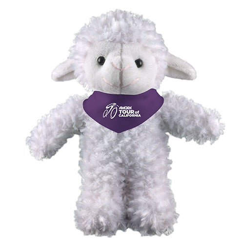Soft Plush Stuffed Sheep with Bandana