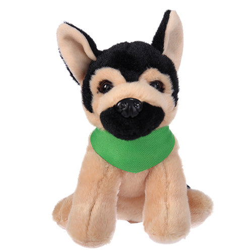 Soft Plush German Shepherd with Bandana